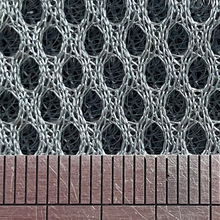 现货200+种颜色三明治网布 涤纶165gsm三层弹力针织箱包鞋材面料