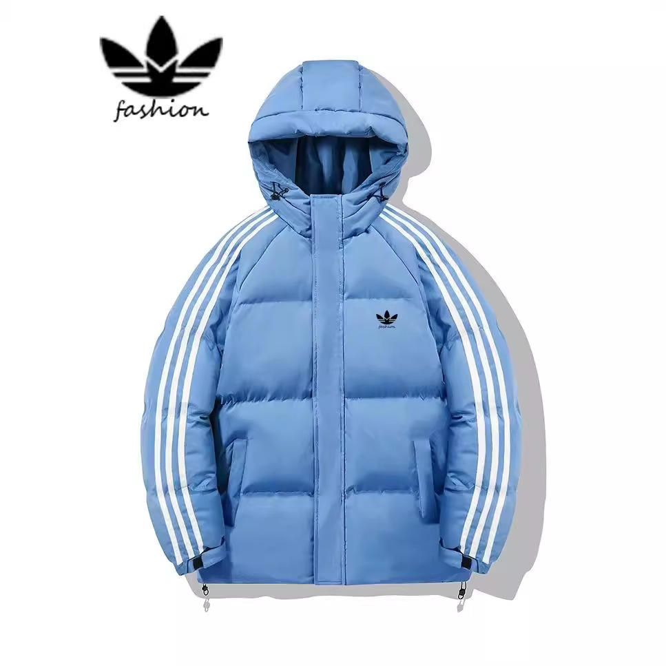 Ropa de hombre transfronteriza 2024 invierno clásico de algodón de tres barras hombre pareja deportiva pan al aire libre chaqueta de algodón chaqueta mujer