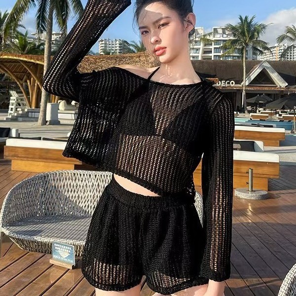 New Biki Cross-border for European and American AliExpress Amazon Women's Swimsuit Three-point Bikini Beach Holiday