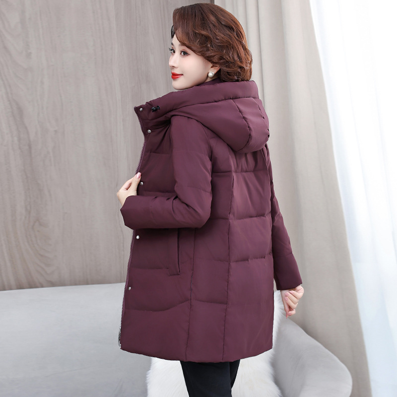 Damas de mediana edad, ropa de plumón, ropa de algodón de invierno caliente, ropa de algodón de madres elegante. image 8