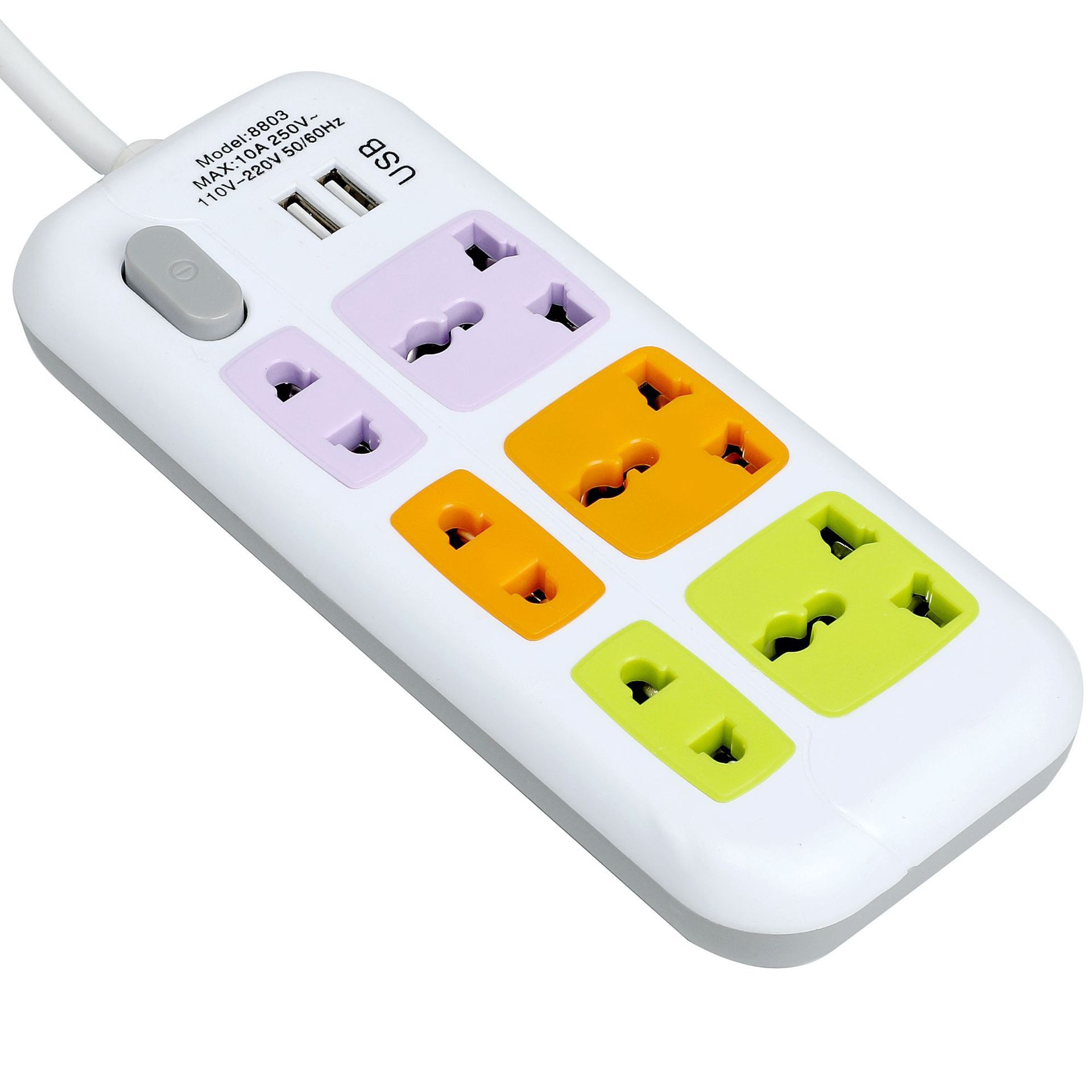 8803 # 8804 # enchufe de comercio exterior con interruptor de color de 15 orificios enchufe de 20 orificios placa de conexión USB bolsa