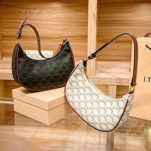 Kaiyuanmen Armpit Bag 2024 New Style Beautifully Versatile Women's Leather Bag Unique Moon Bag Single Shoulder Half Moon Bag for Women