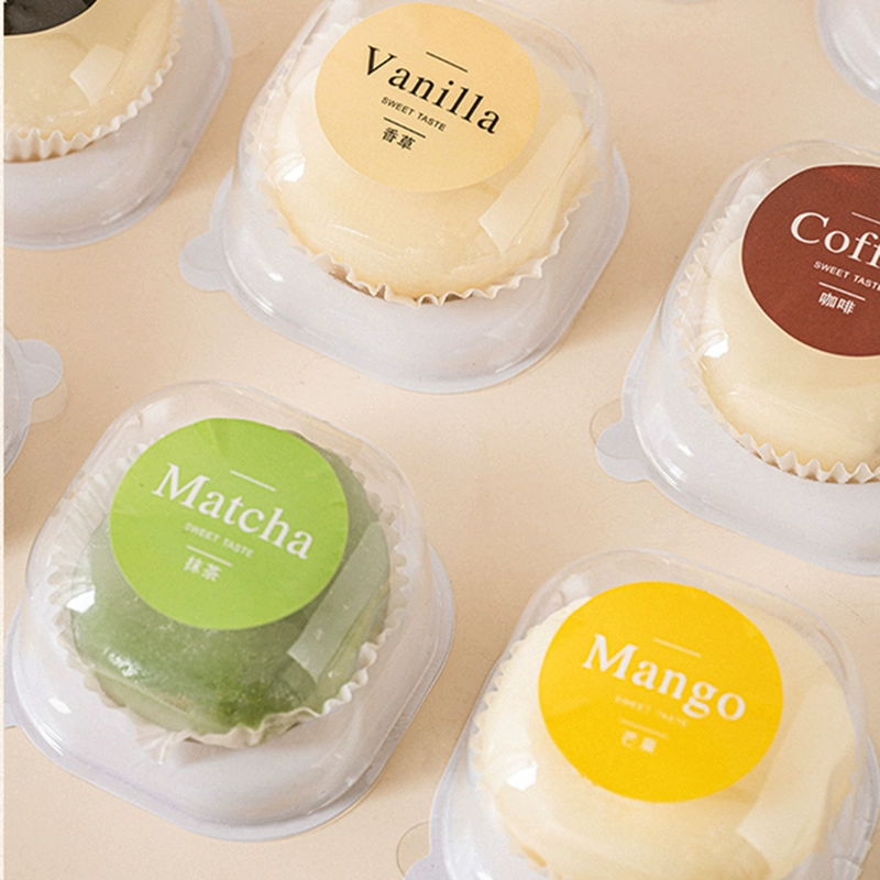 Упаковочная коробка Ins Snow Meiniang для одной капсулы, прозрачная круглая коробка для яичного желтка, коробка для выпечки Даифуку, блистерная коробка