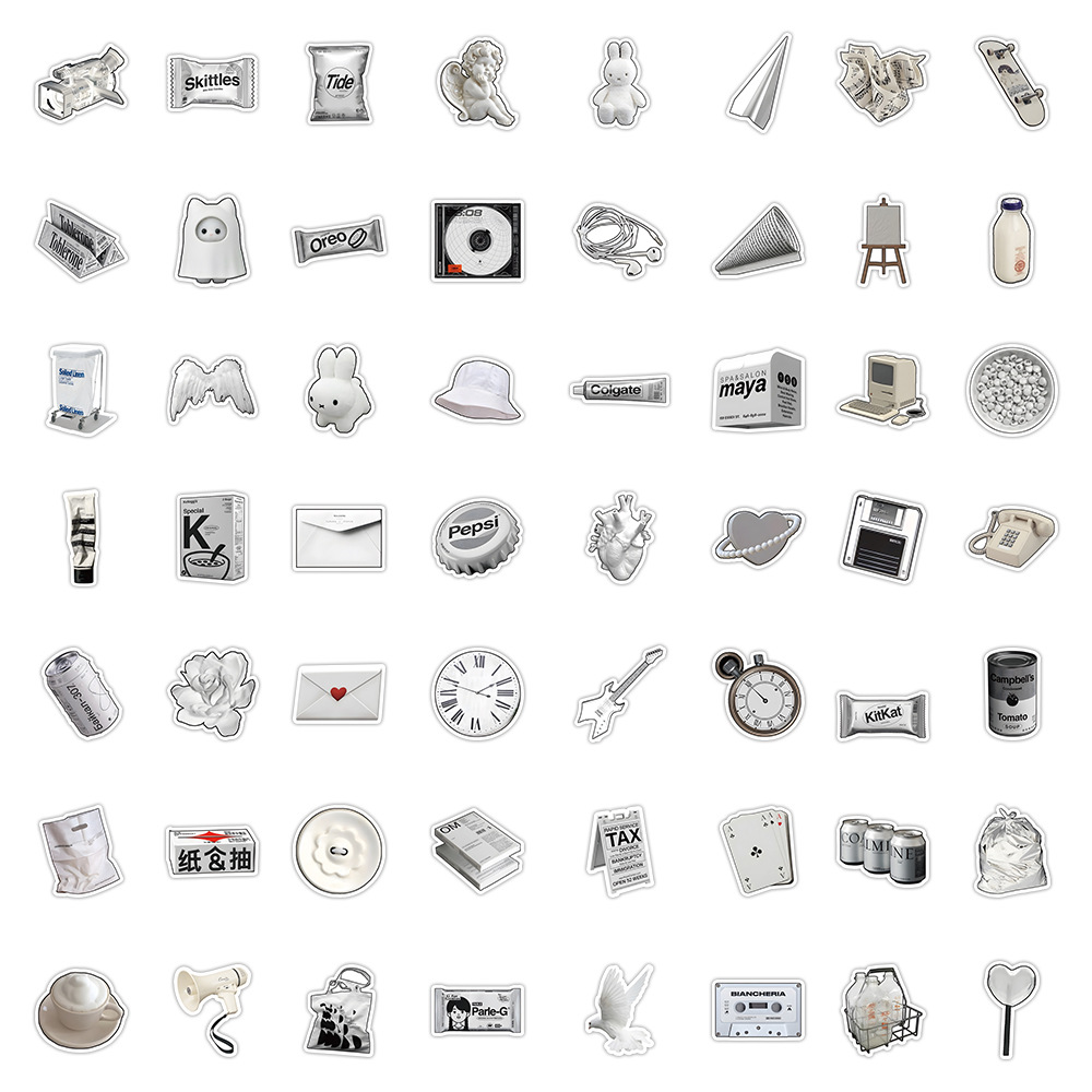 60 hojas de pegatinas de estilo retro, pegatinas de sellado de sobres de material de cuentas manuales frescas, pegatinas impermeables de venta caliente transfronteriza