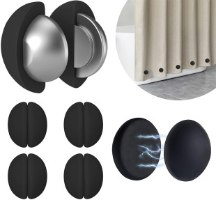 Cross-border shower curtain load-bearing clip magnetic silicone load-bearing block anti-blowing double-sided magnetic clip heavy shower curtain weight