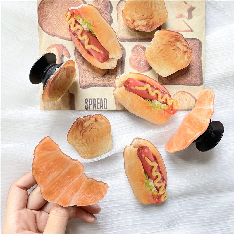 17g Weight Airbag Bracket Classification Acrylic Material Ice Cream, Waffle, Croissant, Cake Pattern Cute Style Ice Cream Waffle Croissant Acrylic Cute Airbag Bracket 9