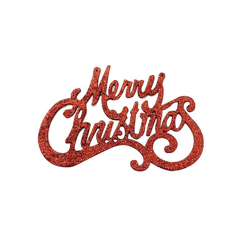 クリスマスの楽しい英語のアルファベットはクリスマスツリーの装飾用品の金粉のアルファベットの札を飾って国境を越えて専用に供えます。|undefined