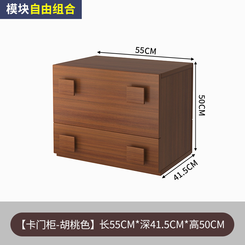 Gabinete de puerta de estilo medieval retro cabina de cabezal de cama dormitorio almacenamiento simple gabinete de televisión sala de estar armario combinado