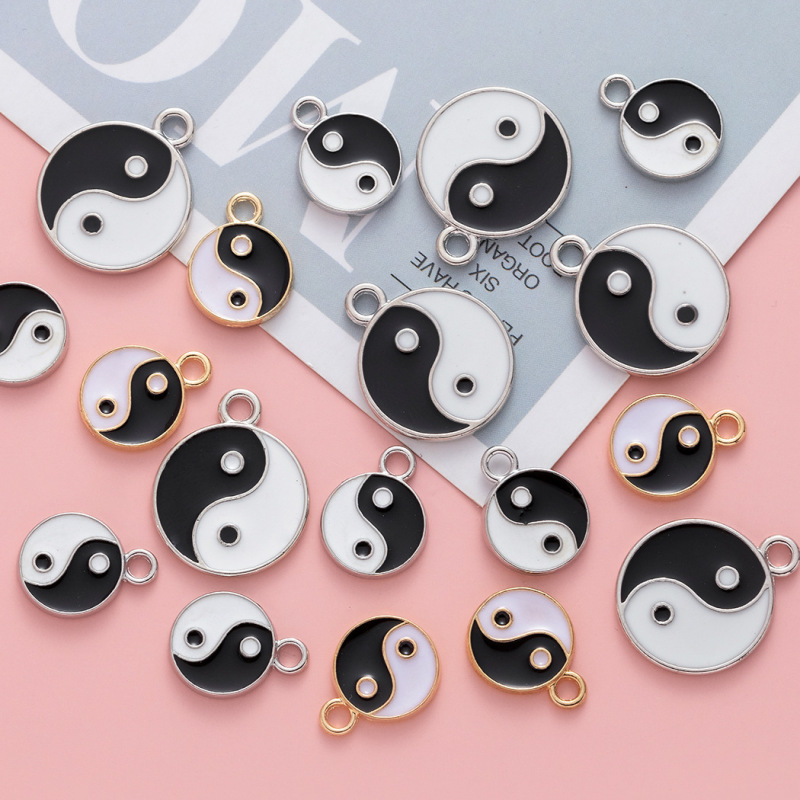 New National Tide Yin Yang Tai Chi Eight Diagrams Drop Oil Alloy Pendant Lanyard Pendant diy Handmade Jewelry Accessories Wholesale New National Tide Yin Yang Tai Chi Eight Diagrams Drop Oil Alloy Pendant Lanyard Pendant diy Handmade Jewelry Accessories Wholesale