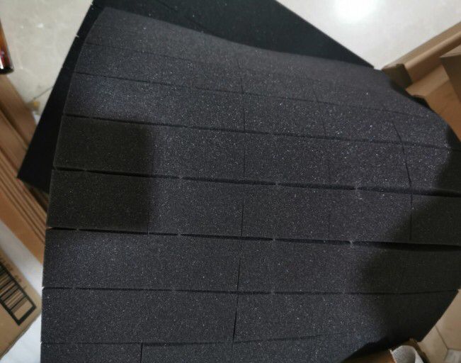 厂家供应黑色高密度海绵成型异形包装/零部件黑色高密度海绵