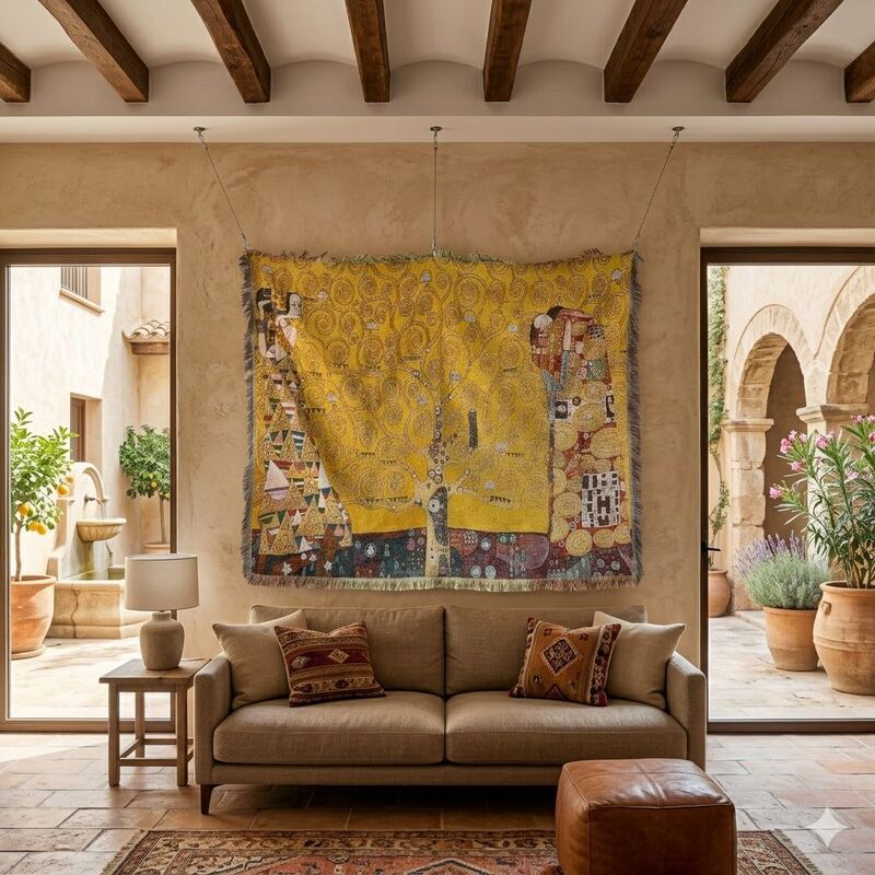 Art Natural Scenery Series Gustav Klimkin Line Tapestry Little Red Book recommend Painting