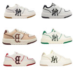 莆田纯原男鞋MLB板鞋老爹鞋女鞋 洋基队复古印花内增高厚底跑步鞋