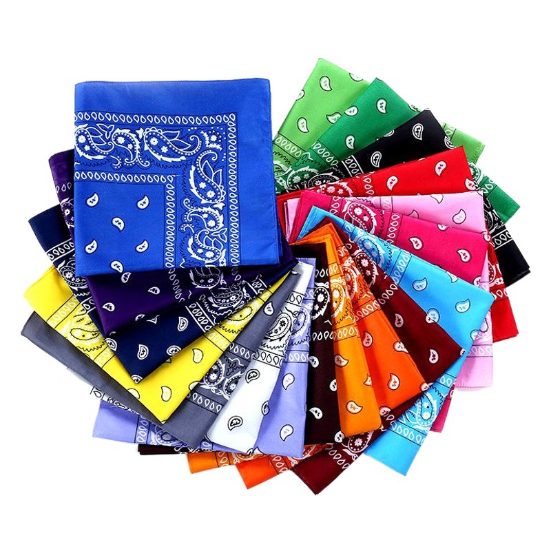 Amazon Hot Selling Polyester Square Riding Multifunctional Turban bandana Hip Hop Hip Dance Turban Plus LOGO