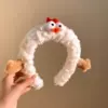 7119 Bobo chicken headband-white