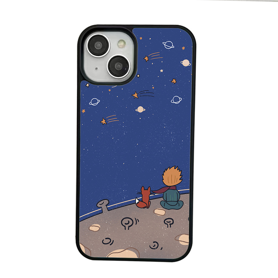 IPhone16PRO Amor rosa europeo y americano Adecuado para Apple 15PROMAX Funda de teléfono móvil Película de aluminio 2D Anti-caída i15