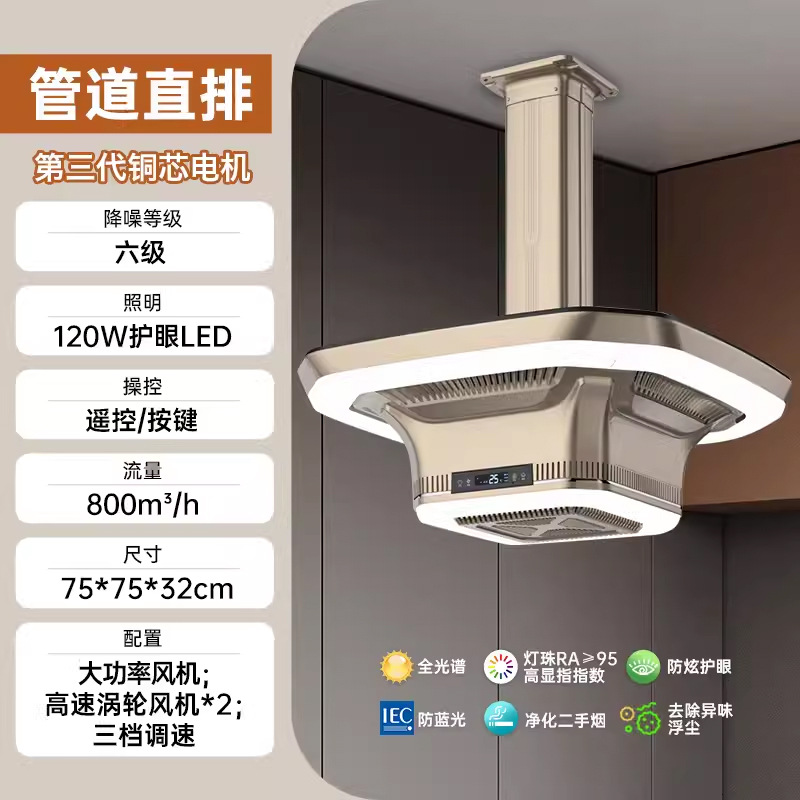 [직접배기] 큰 흡입력을 지닌 비즈니스 파이프 외부배기