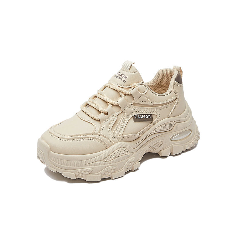 Zapatillas Urbanas de Suela Gruesa para Mujer de PU y Caucho Térmicas para Día a Día