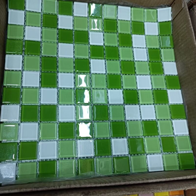 Crystal Ice Crack Glass Mosaic Swimming Pool Pool Fish Pool Kitchen Bathroom Toilet Background Wall Tile