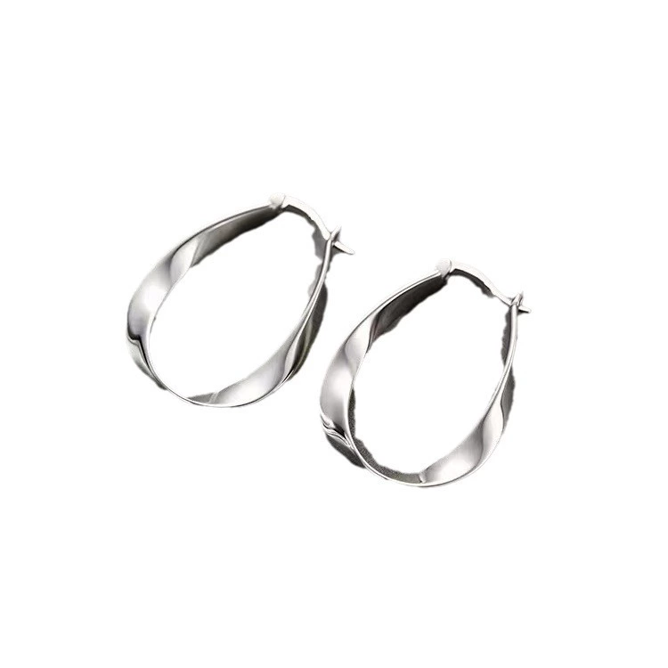 Silver needle, earrings, silver 925 sample, 2023, high-quality style
