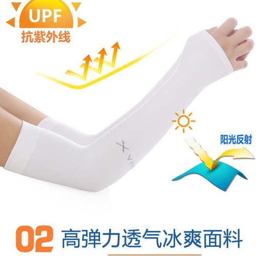 Essential summer must-have ice silk sun protection sleeves for women to prevent UV rays, long ice cool driving arm sleeves for men to block the sun.
