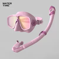 Маска для дайвинга WaterTime для взрослых, оборудование для снорклинга, самбо, набор масок для плавания с защитой от удушья, подводный маска для снорклинга