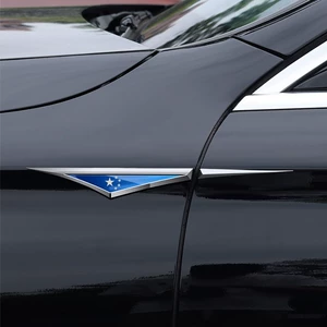 Fender Yan Etiket Dekorativ Stiker Paslanmayan Polad Metal Modifikasiya