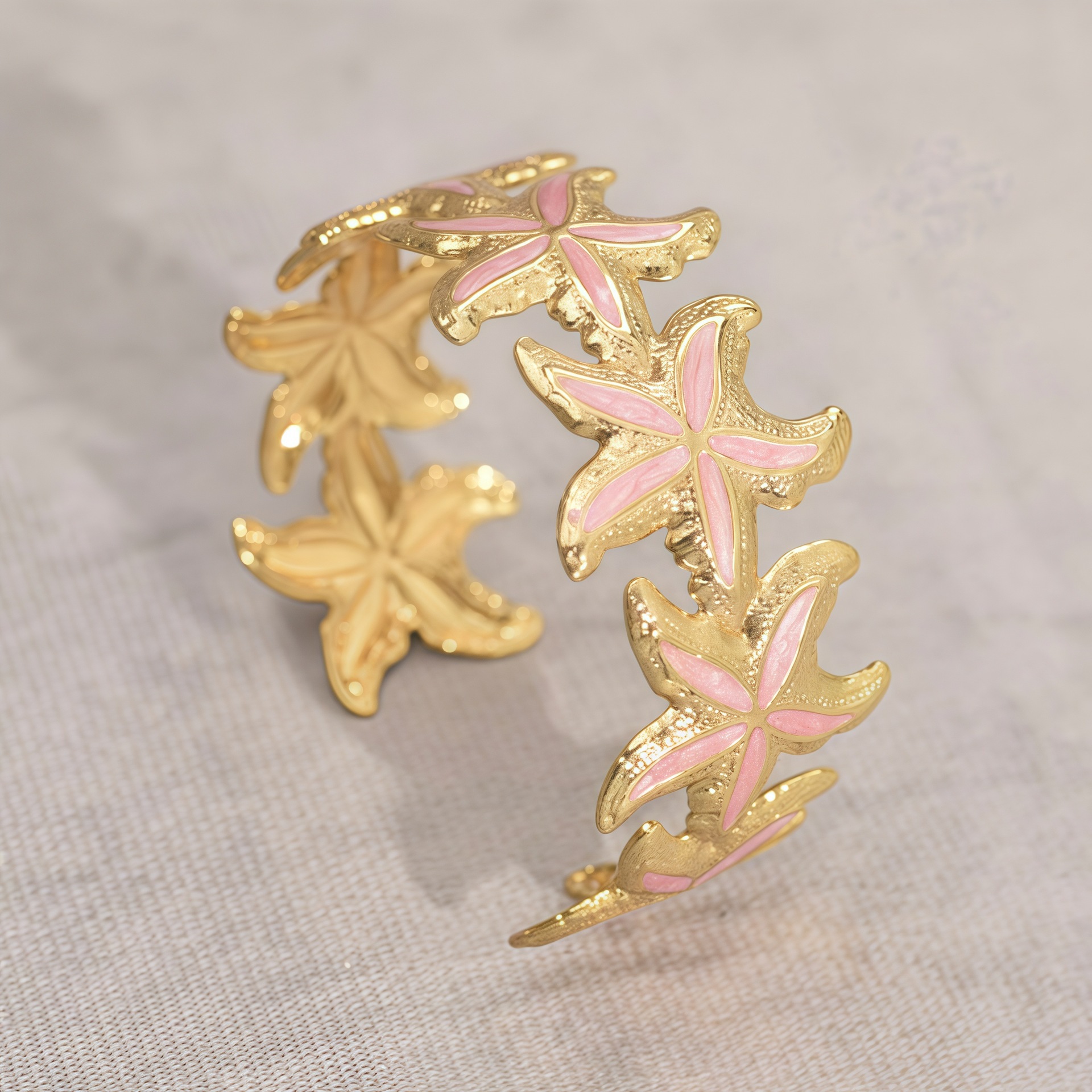 Estrella de mar esmalte rosa