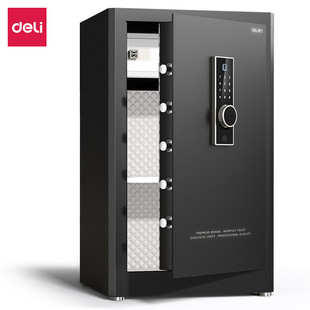 Deli AE864 fingerprint password safe deposit box vibration/wrong code alarm multi-function panel safe 80cm high