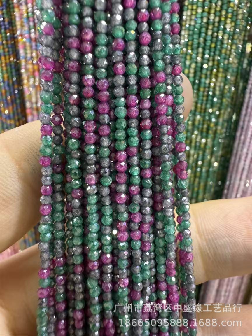 Manufacturer's Direct Sales of 2mm Round Beads, Semi-Finished DIY Loose Beads, Handmade Clothing Spacer Beads, Jewelry Accessories, Source Faceted Zircon