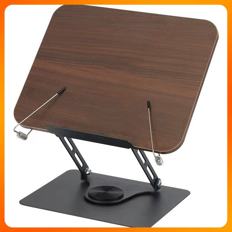 ✅Подставка для чтения настольная стойка для чтения для взрослых Подставка для чтения для студентов вращается деревянная подставка для музыки