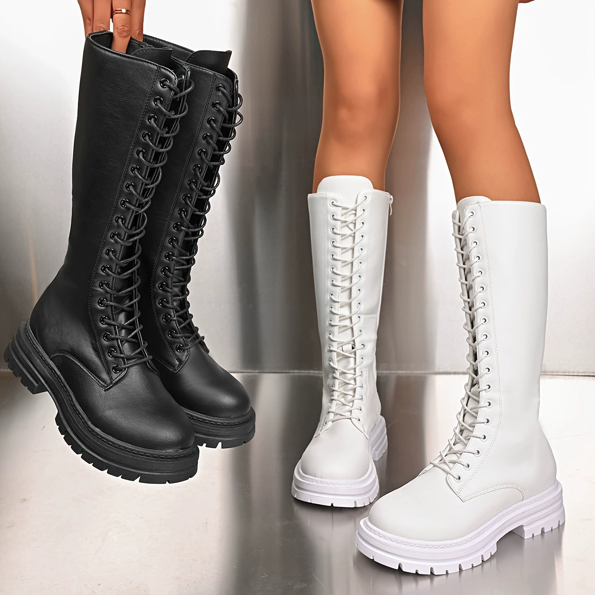 2025 новых европейских и американских ботинок-челси из толстой искусственной кожи, дропшиппинг