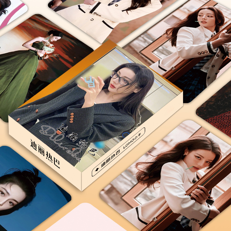 Celebrity High-Profile Dilireba's Same Style Exquisite Lomo Card New Photo Card Small Card Room Decoration Photo