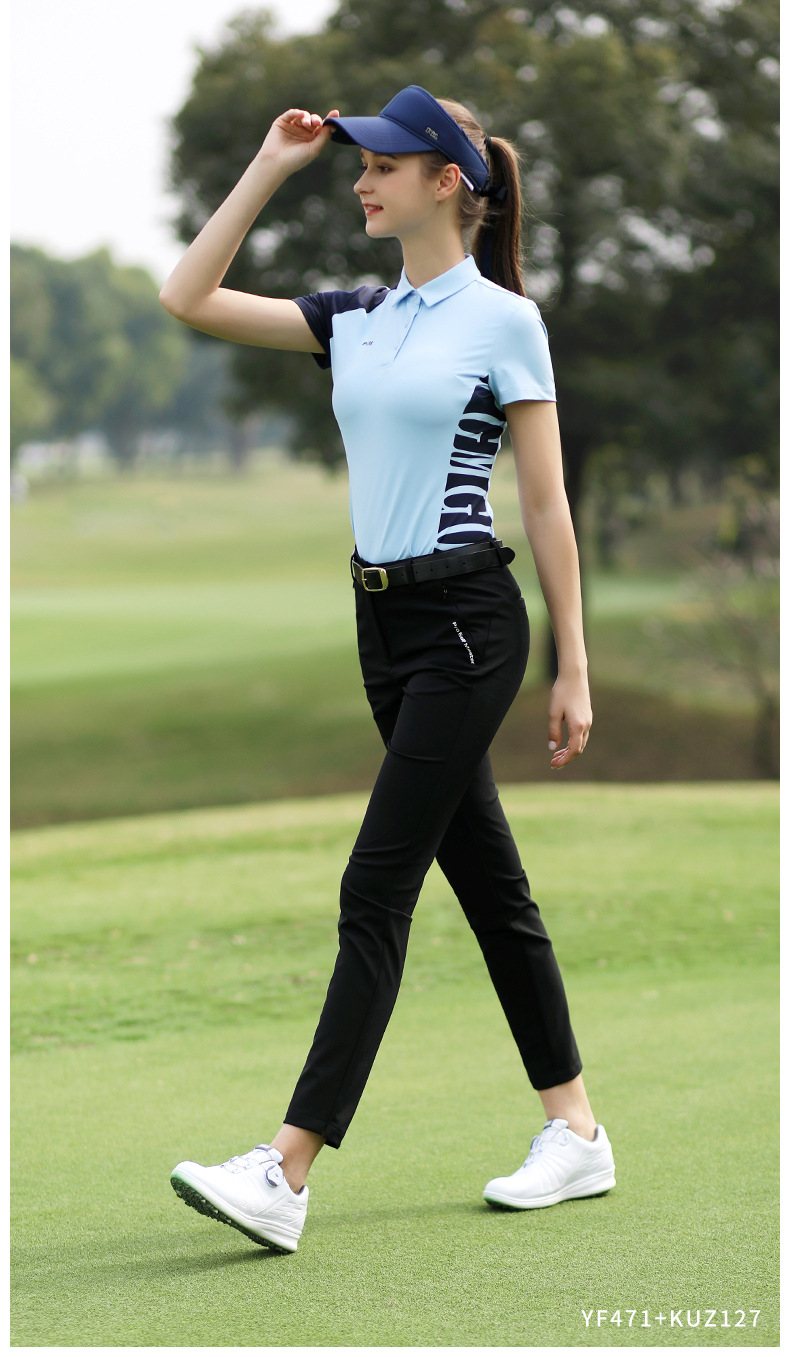 Quần golf nữ PGM dài, co giãn cao, chống thấm nước, dáng ôm thể thao — KUZ127-Xanh Navy [Dày dặn cho mùa Thu Đông] chi tiết 9