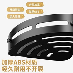 キッチン収納ラック、パンチフリー壁掛け調味料ラック、バスルーム、トイレ収納コーナー三角ラック