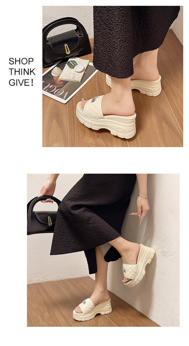 für Outwear 2024 Neue vielseitige Mode Casual High Heel Matsuke Dicke Sohle Damen Sommer Hausschuhe_voghion.com