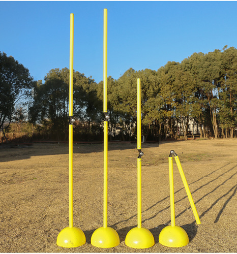 Football training sign pole, folding sign pole, multiple combinations of obstacles, hurdles, basketball arch, two-section winding pole