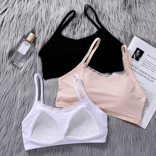 Girl's underwear development period junior high school student vest big children summer thin high school student adolescent bra Cotton