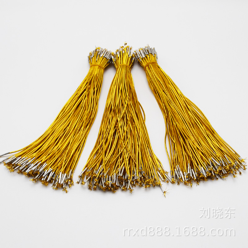 倒刺铁扣金银松紧绳生日帽绳面具松紧带