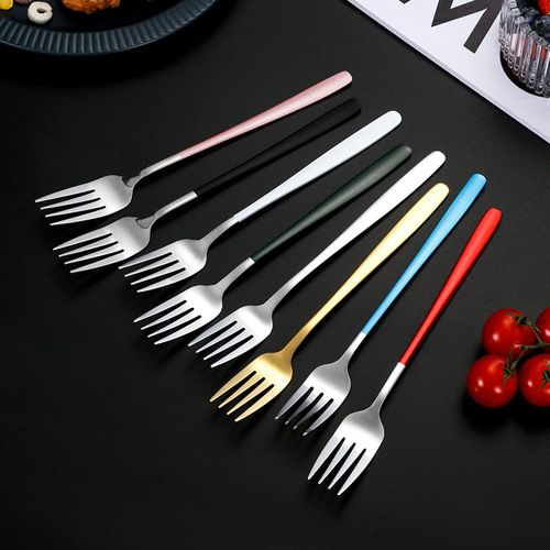 Stainless steel portable tableware spoon fork chopstick set Korean three-piece student tableware outdoor travel set