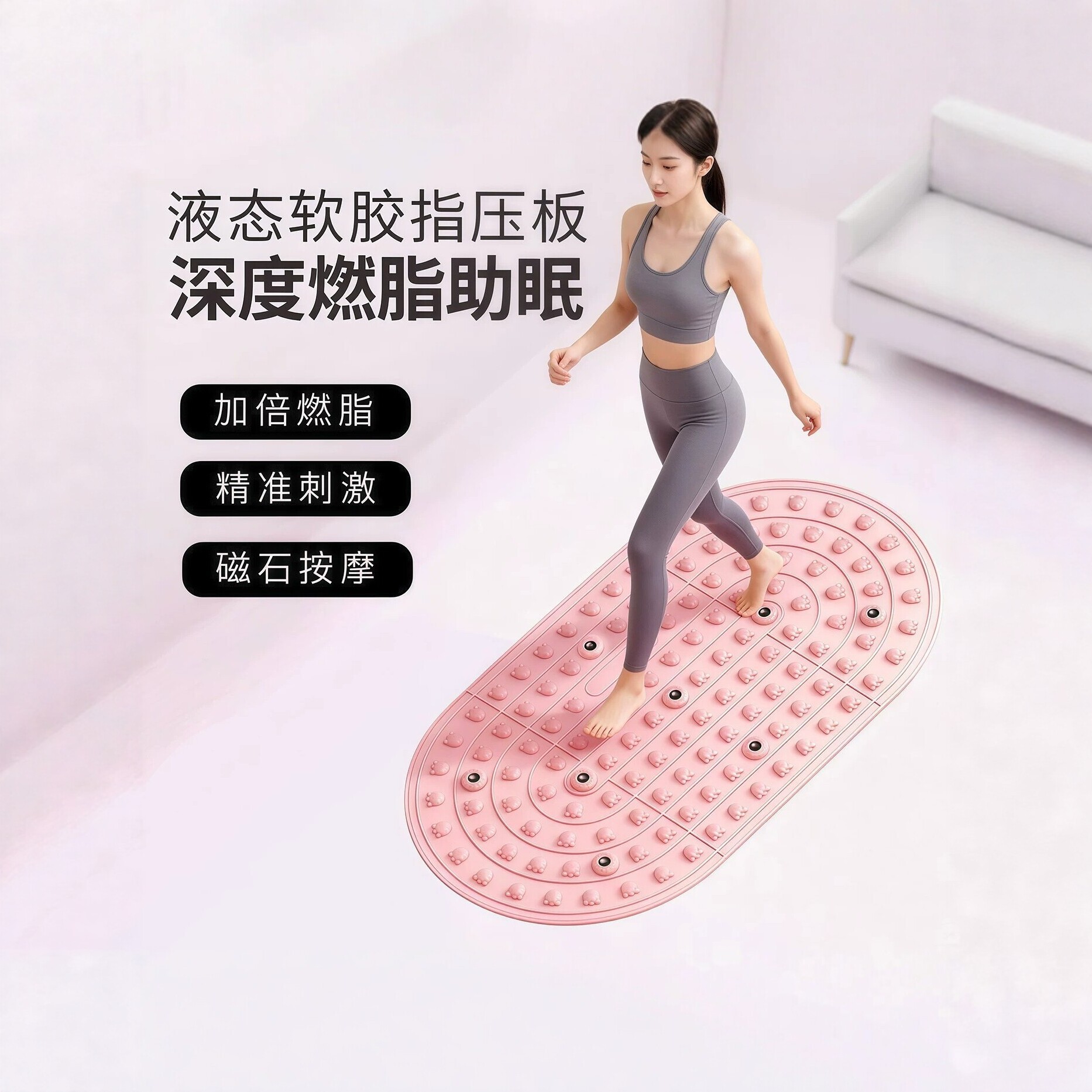 儿童发光跳绳七彩可调节竞速跳绳中考健身夜光跳绳