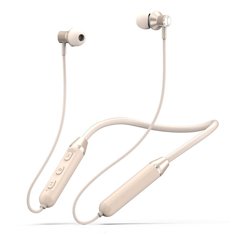 Nuevos auriculares Bluetooth metálicos cuello deportivo inalámbrico en el oído tipo de teléfono móvil de espera ultra largo universal image 9