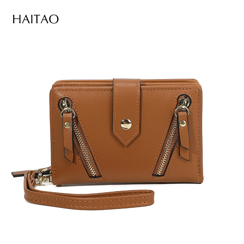 2025 primavera nueva tendencia callejera personalidad doble billetera de mujer popular bolso corto bolso multifuncional