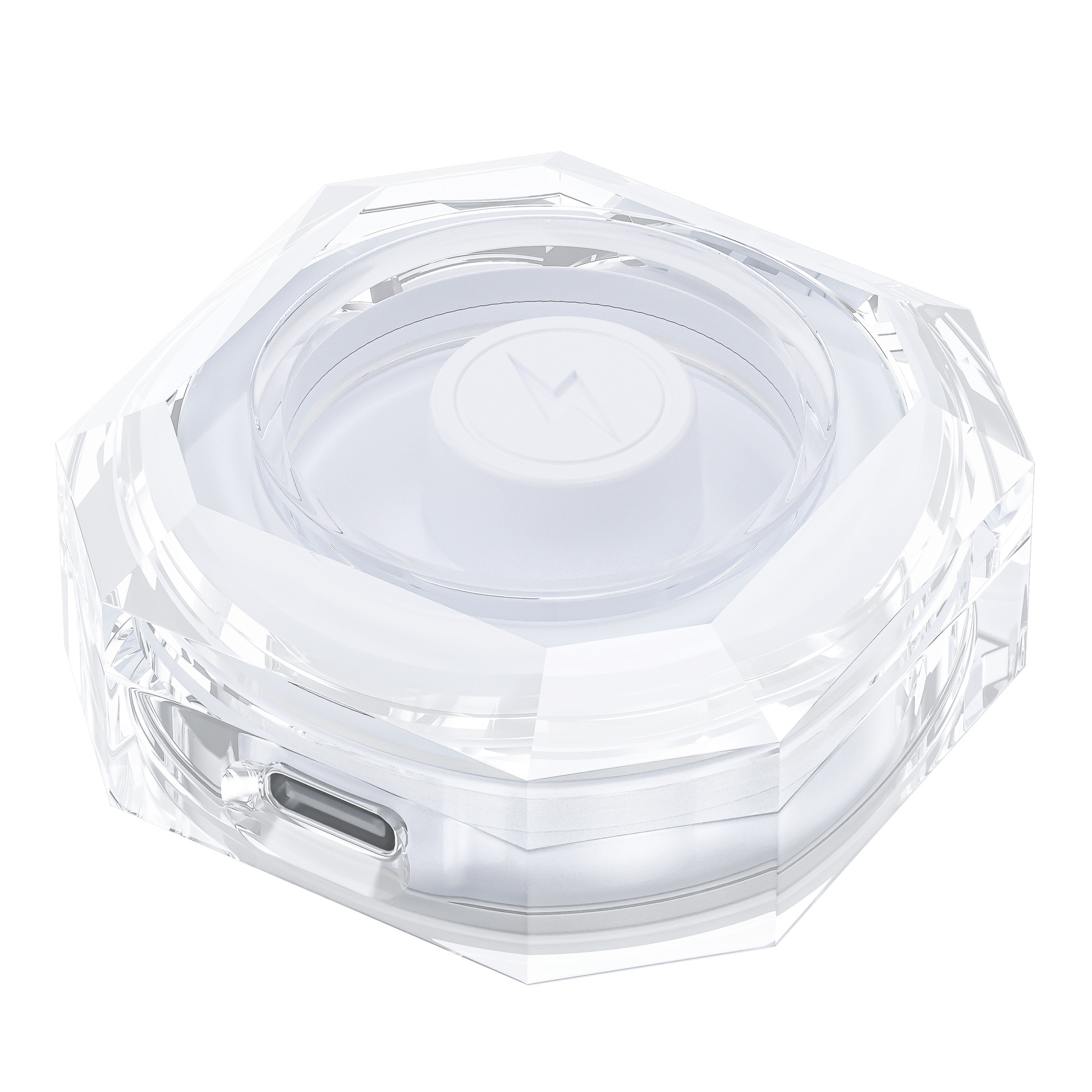 Intelligente Aufbewahrungsbox für Gesundheitsringe, Kristallmagnetisches Ladecase, Universelles transparentes Etui für Ringe_voghion.com