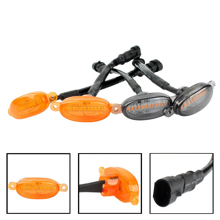 Car Grille Lights Off-Road Vehicle Pickup Sedan Front Face Modification Universal Daytime Running Lights Grille Led Small Yellow Light Universal