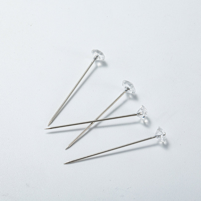 Looking for Factory Scattered Needle Diamond Transparent Pin Flower Decorative Needle Cutting Patchwork Positioning Needle DIY Jewelry