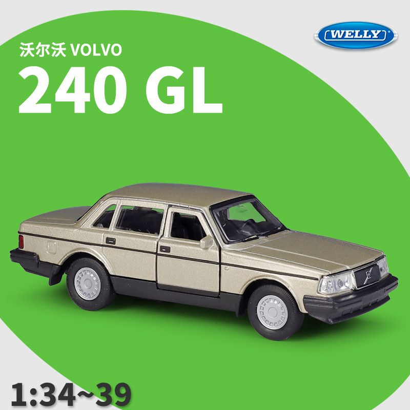 WELLY Wiley 1:36 Volvo VOLVO 240GL Car Simulation Alloy Car Model Back Car Toy WELLY Wiley 1:36 Volvo VOLVO 240GL Car Simulation Alloy Car Model Back Car Toy