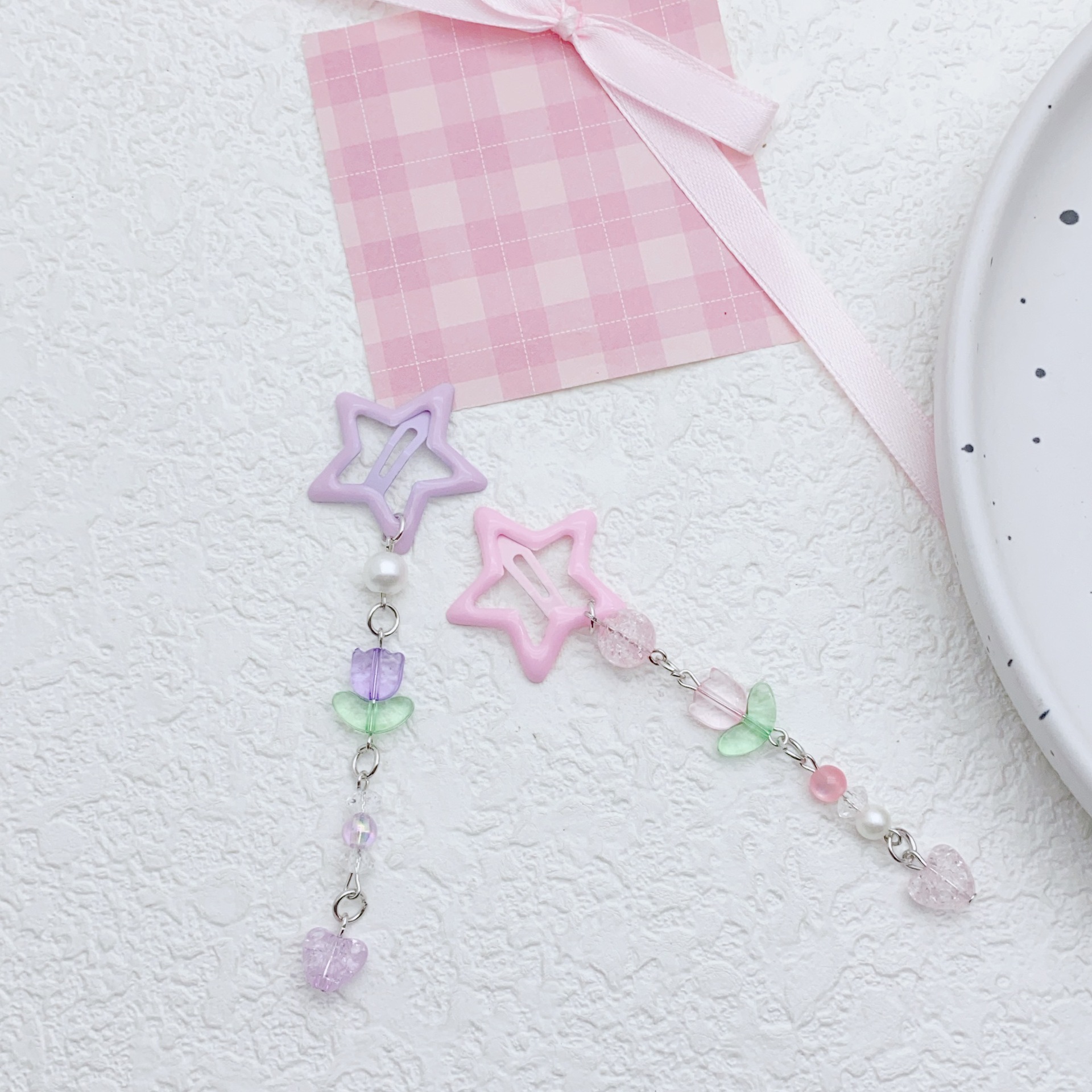 8g Weight Charm Hair Clips Hair Accessories Type 1 Piece Quantity Holiday, Street Occasion Alloy Material Pentagram Pattern All Seasons Season Women's Gender IG Style, Cute, Sweet Style IG Style Cute Sweet Women's Pentagram Alloy Charm Hair Clips 5