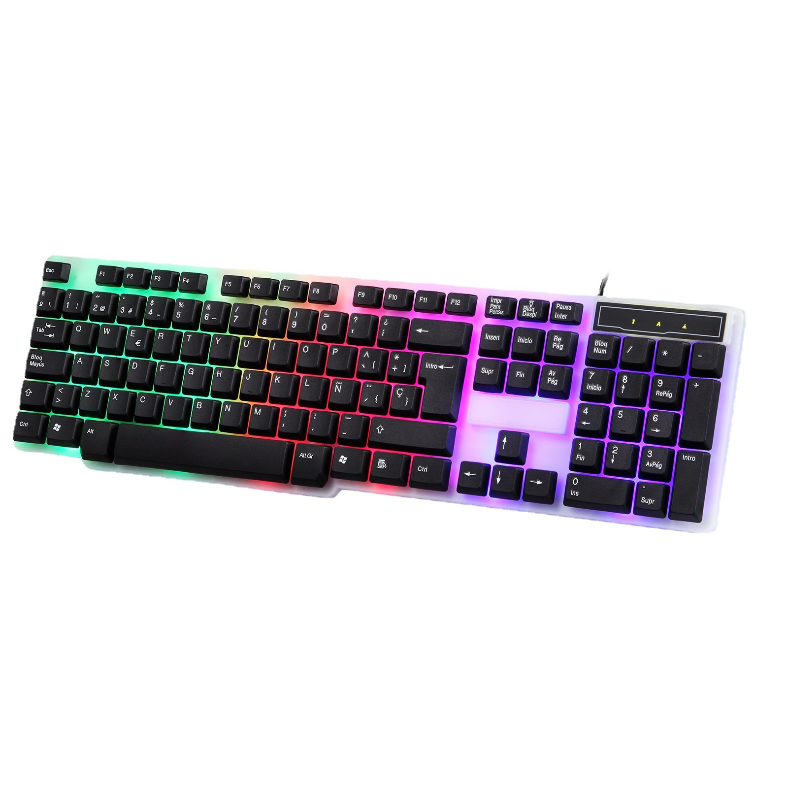 Gaming Keyboard With Seven Color Backlight For Esports And Office_voghion.com
