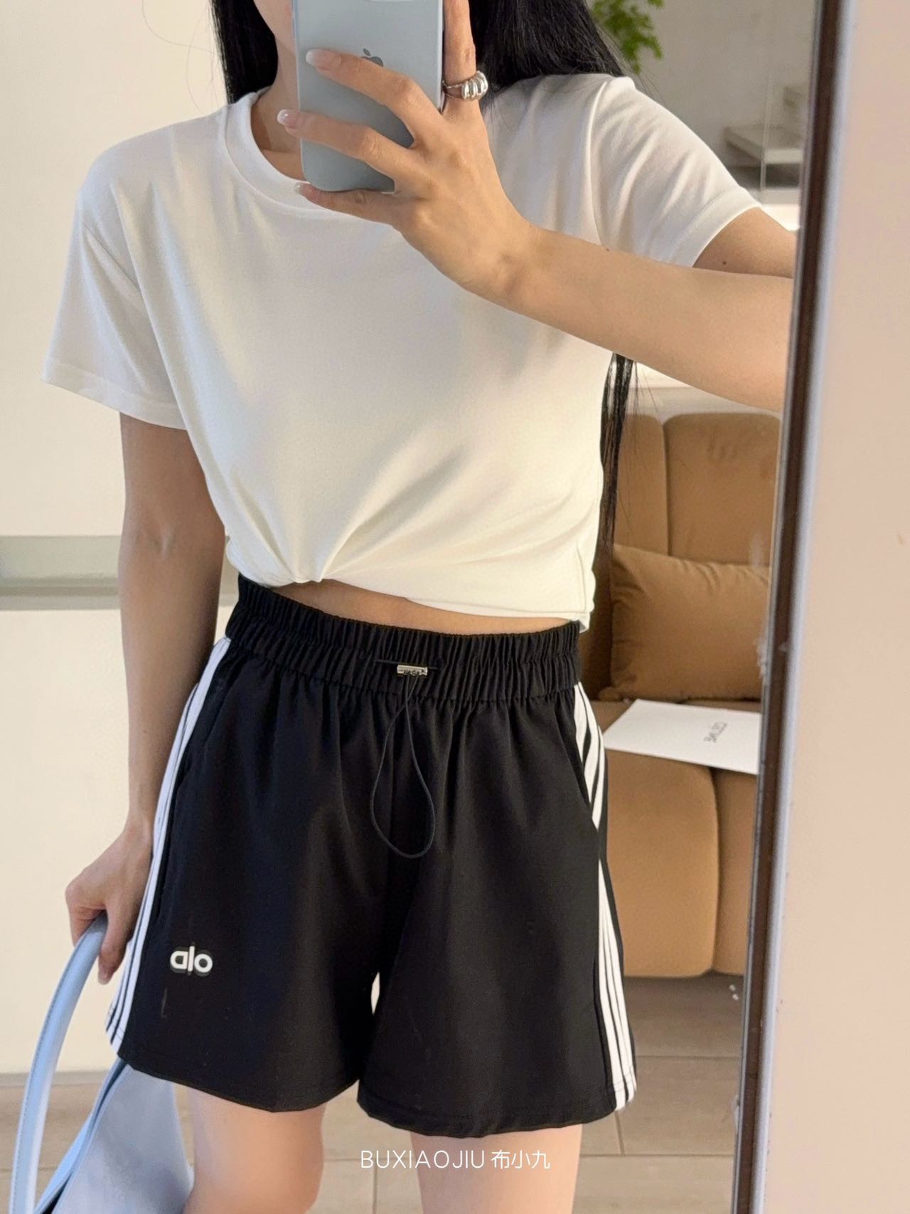Poetry Rhyme Protein Cotton Shorts Summer Sports Shorts Loose Breathable Three-point Pants Casual Wide Leg Three-bar Shorts