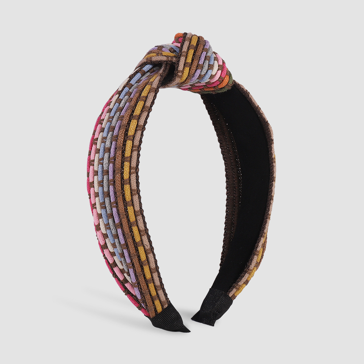 Fashion Casual Style White Red Knotted Woven Cloth Hair Band display picture 2